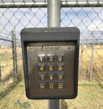 Self Storage Unit Security Keypad